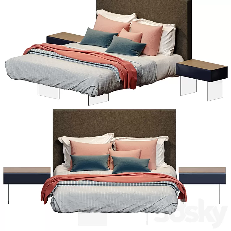 Lago design Suspended bed 3D Model