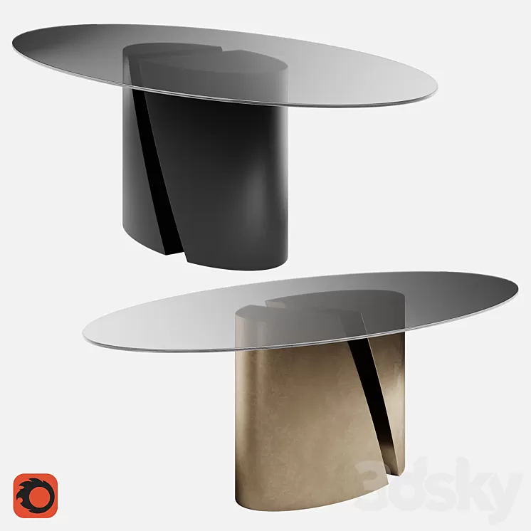 Lago Oval Table Wadi 3D Model