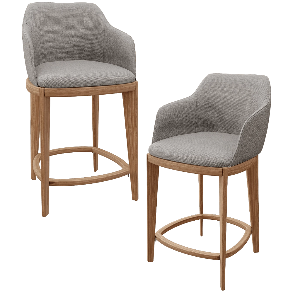 Lagom - Semibar Stool Dine Grey 3D Model