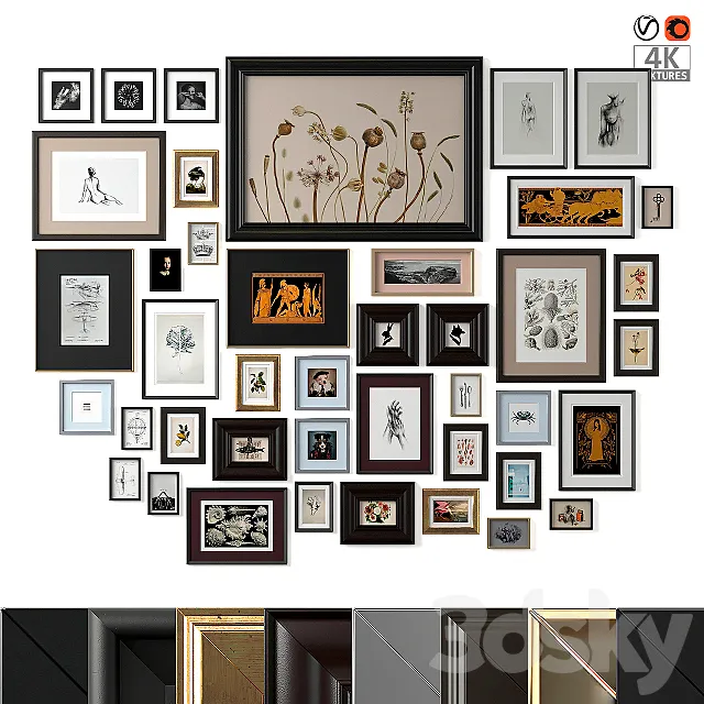 Lagre gallery wall 3D Model