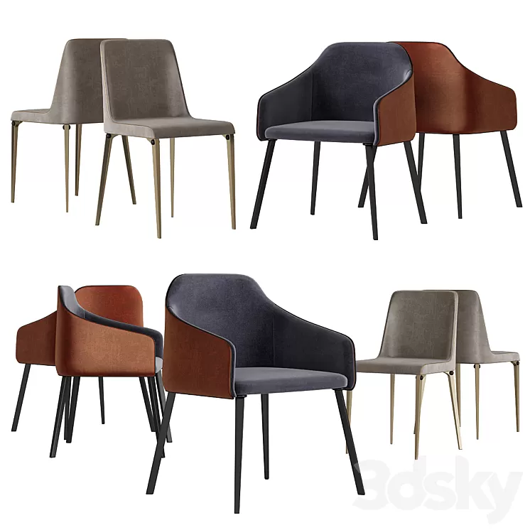 Laja Dining Chair 3D Model