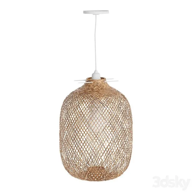 Laki Bamboo Pendant Light Shade 3D Model