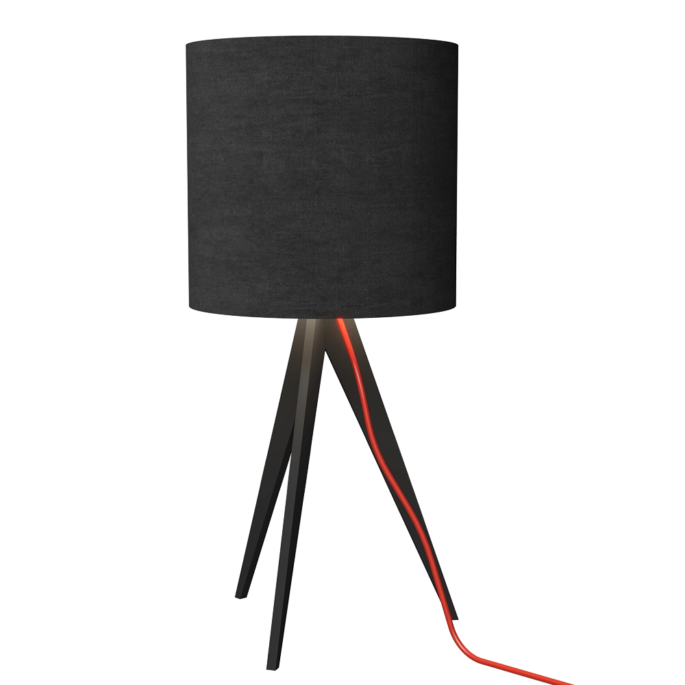 LaLampa - Table lamp Tripod Wood 3D Model