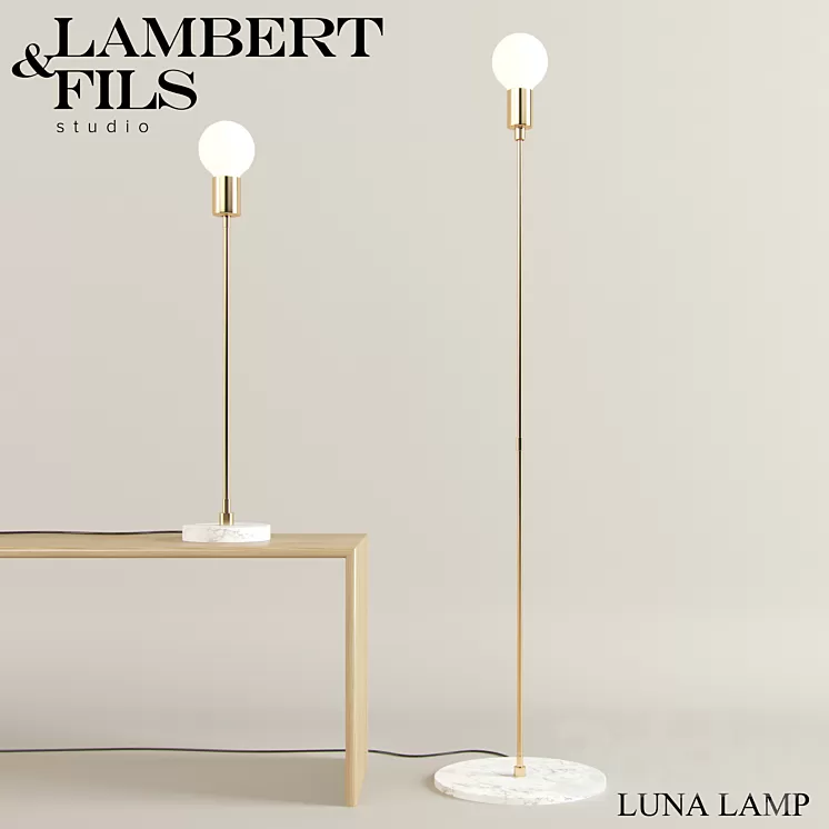 Lambert & Fils Luna Lamps 3D Model