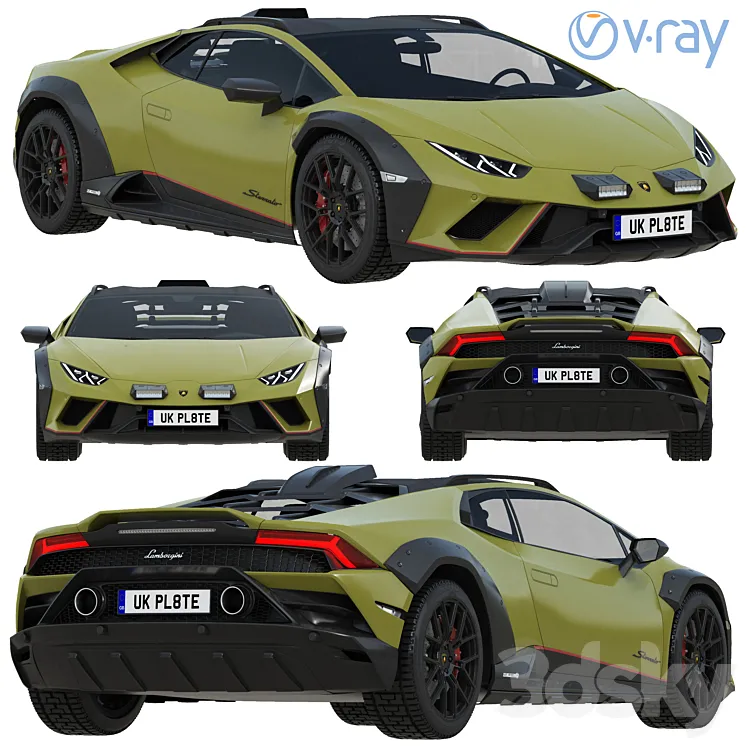 Lamborghini Huracan Sterrato 3D Model Free