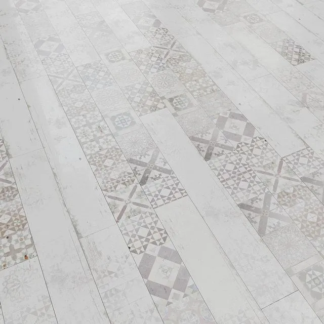 Laminate for vintage tiles ter Hurne T13 Georgetown tiles 1902 3D Model