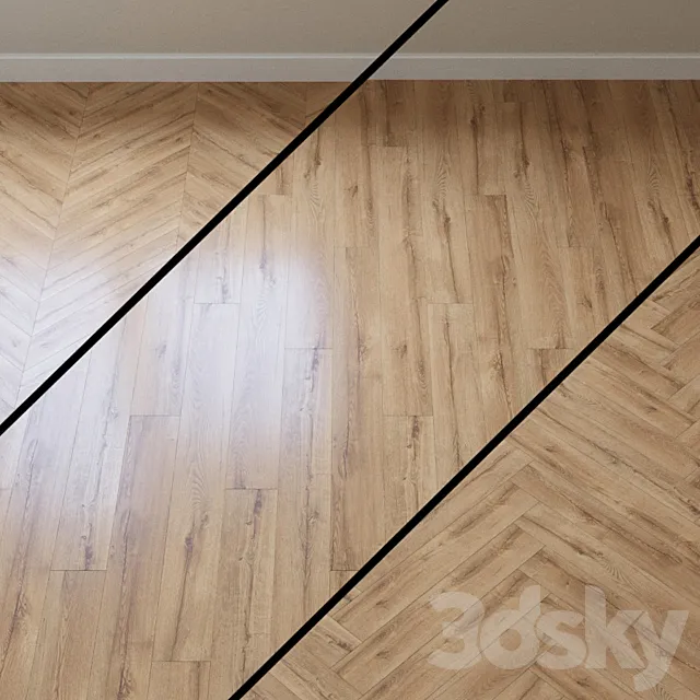 Laminate haro tritty 90 verano oak 3D Model