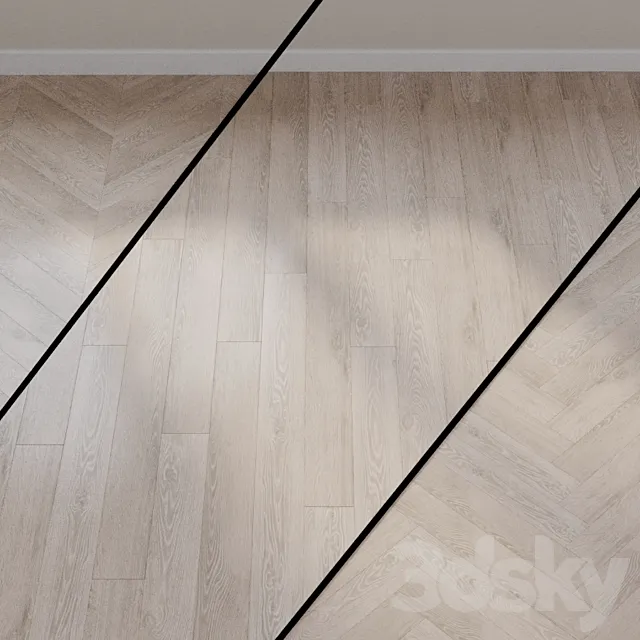 Laminate Quick-Step Light Oak Vintage Largo collection LPU1396 3D Model