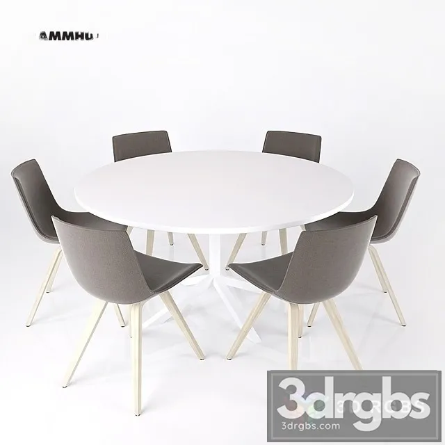 Lammhults Comet Sports Table Chair 3D Model Free