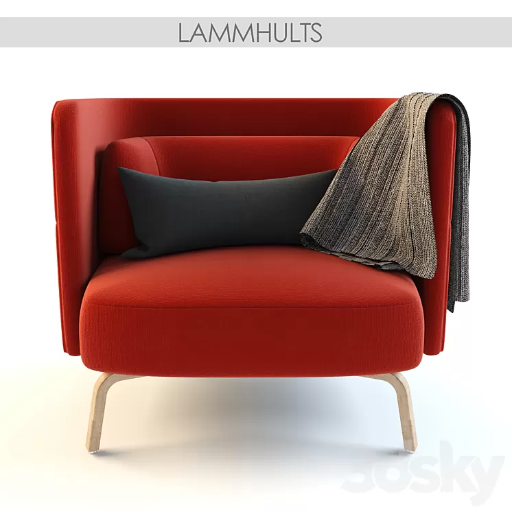 Lammhults_Portus_Easy_chaire 3D Model