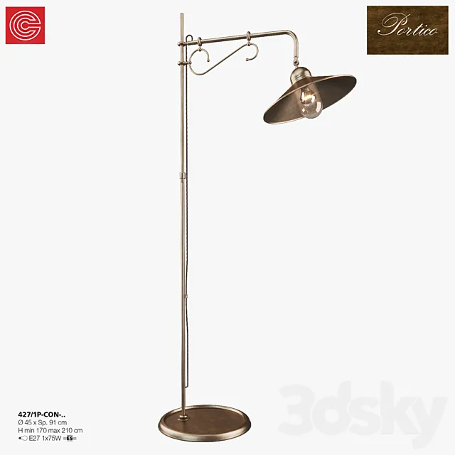 Lamp Cremasco illuminazione Portico art.427 3DModel