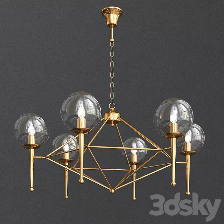 Lamp Droplight Postmodern Art 3D Model