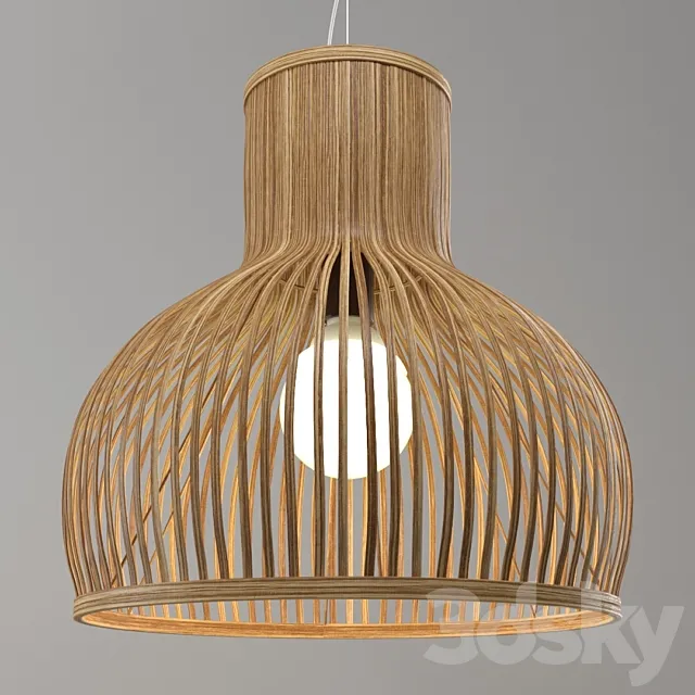 Lamp from a bamboo (Odeon light Alamo) 3DModel