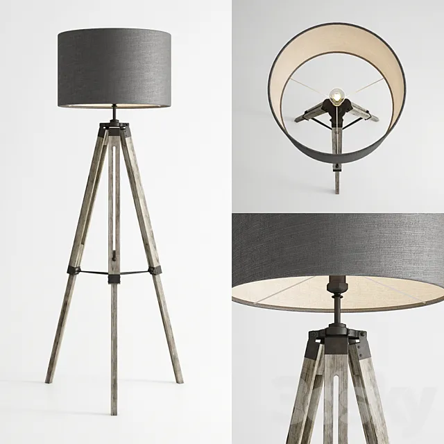 Lamp Harley Tripod Floor Lamp 3DModel