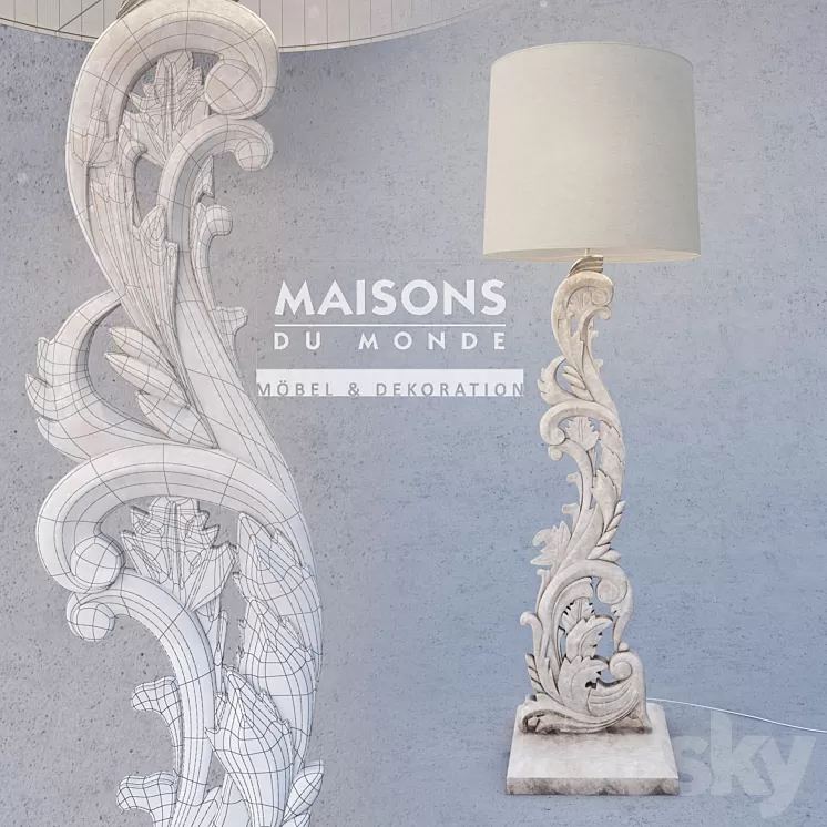 Lamp Lamp sculpture celestine 3D Model
