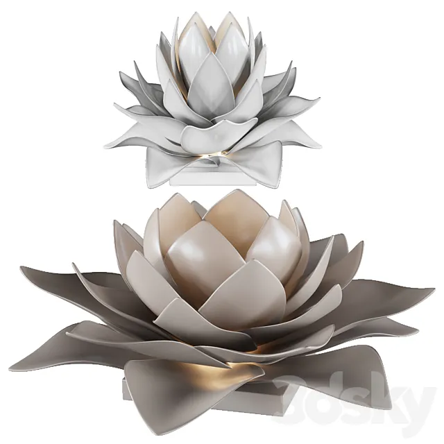 lamp lotus 3D Model
