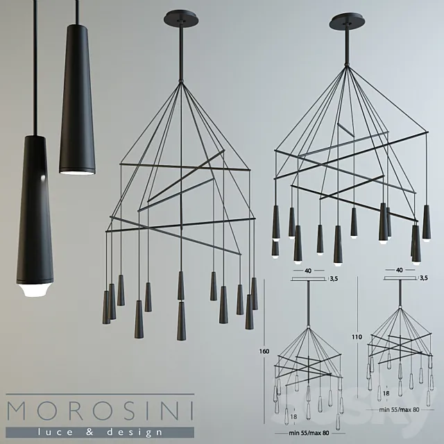 Lamp Morosini Mikado LA 12 3DModel