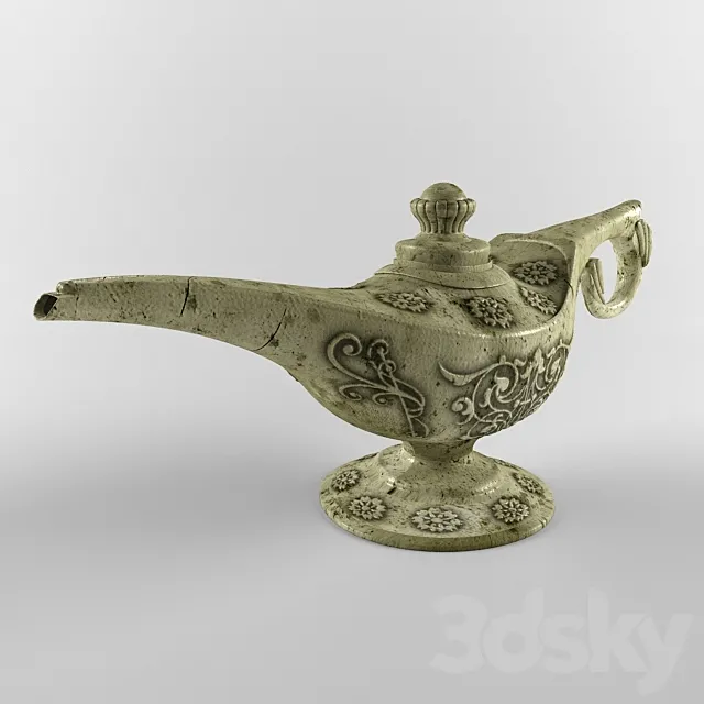 Lamp of Aladdin 3D Model