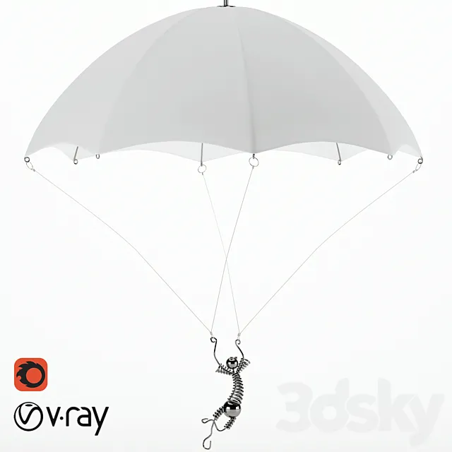 Lamp "PARACHUTE" 3D Model