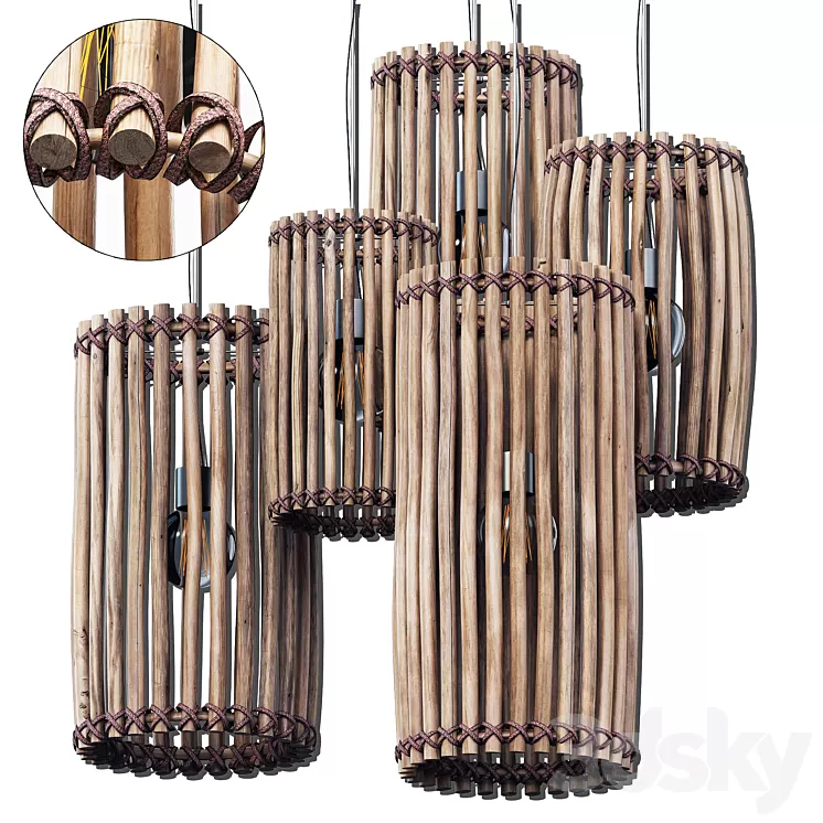 Lamp short branch n1 3D Model Free