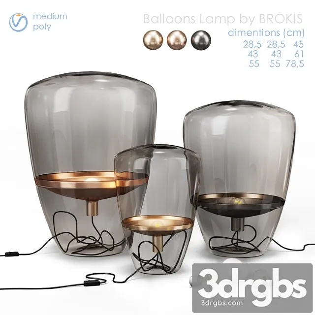 Lampa Iz Vozdushnykh Sharov Ot Brokis 3D Model Free