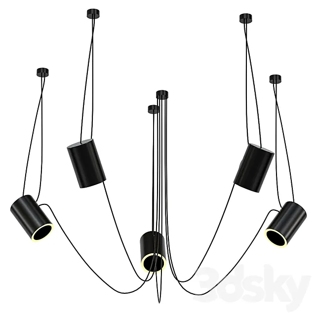 Lampa Wisz?ca Dubu 9028 Shilo - Dohar 3DModel