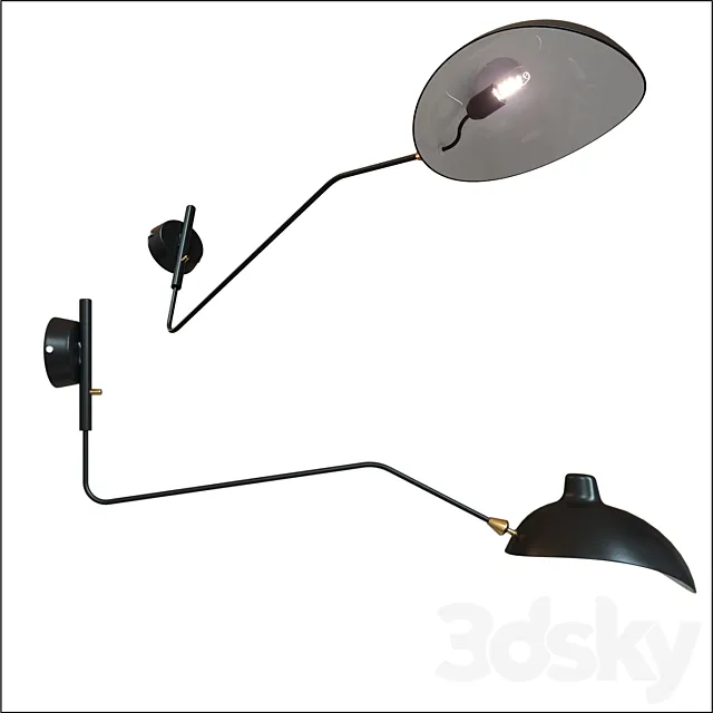 LAMPARA MOUILLE MOUILLE 1 ARM 3DModel