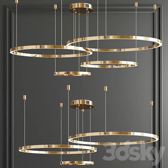 Lampatron Cruise Ring Chandelier 3D Model