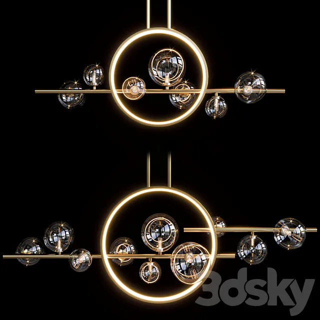 lampatron IONA L HALO pendant light 3D Model