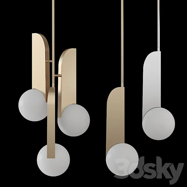 Lampatron Neo Gold and Chrome set 3DModel