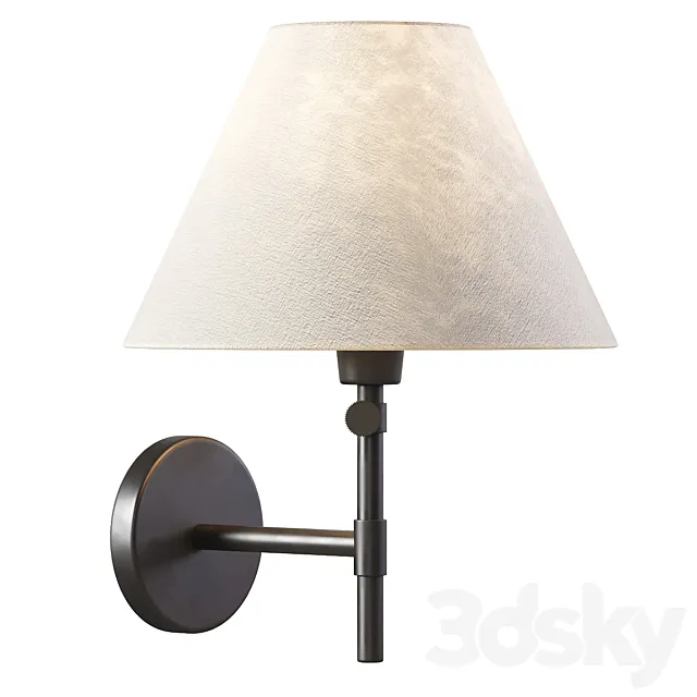 LAMPE-APPLIQUE MURALE ABAT-JOUR LIN 3D Model