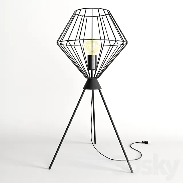Lampe Cabana Couleur Noir 3D Model
