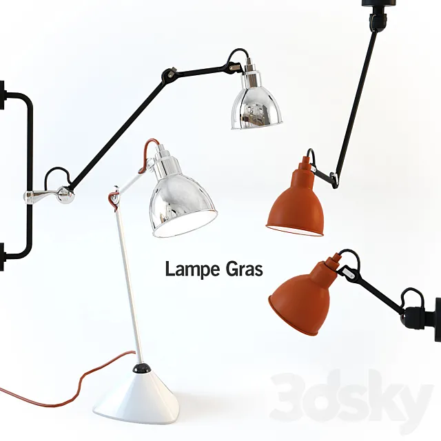 Lampe Gras 3D Model