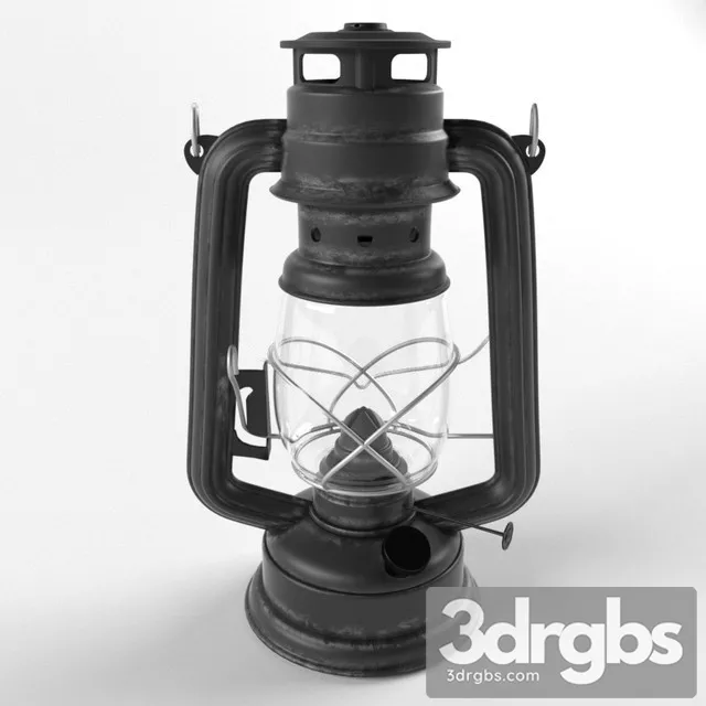 Lamplight Farmers Oil Lamp 3D Model Free