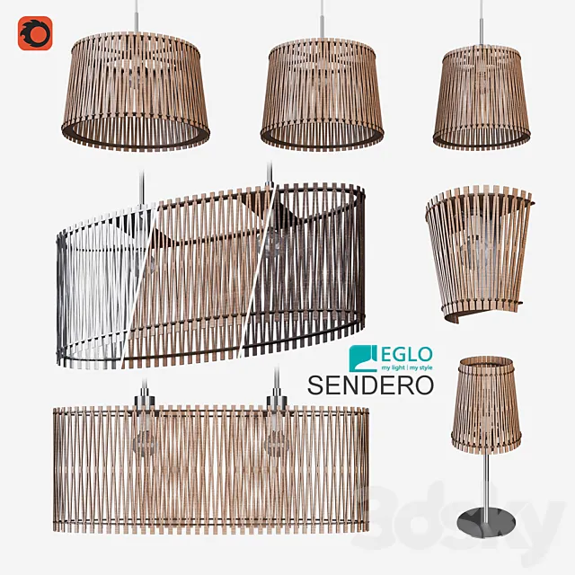 Lamps Eglo collection Sendero 3DModel