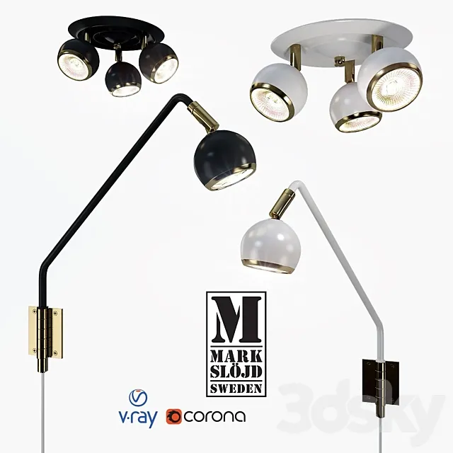 Lamps from the company Markslöjd Sweden model Coco. Free Download