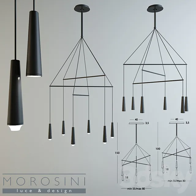 Lamps Morosini Mikado LA 6 3DModel