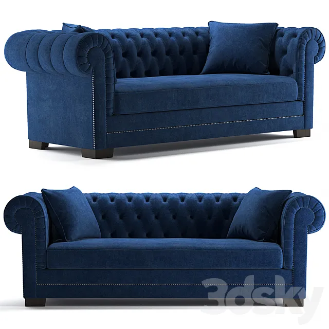 lamps plus Christine sofa 3D Model