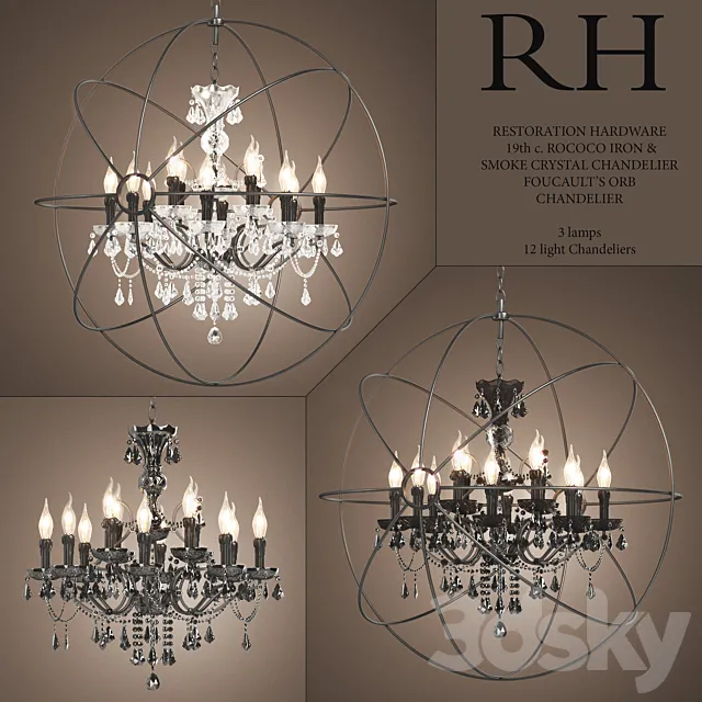 Lamps Restoration Hardware 3D Model