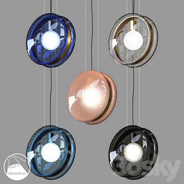 LampsShop.com PDL2166 Pendant Creative Yo-yo 3D Model