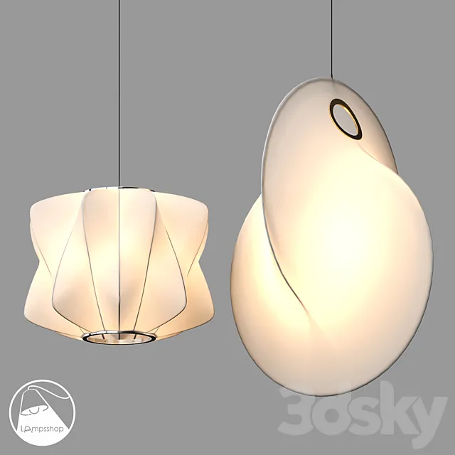 LampsShop.com PDL2567 Kink PDL2579 Curly 3D Model