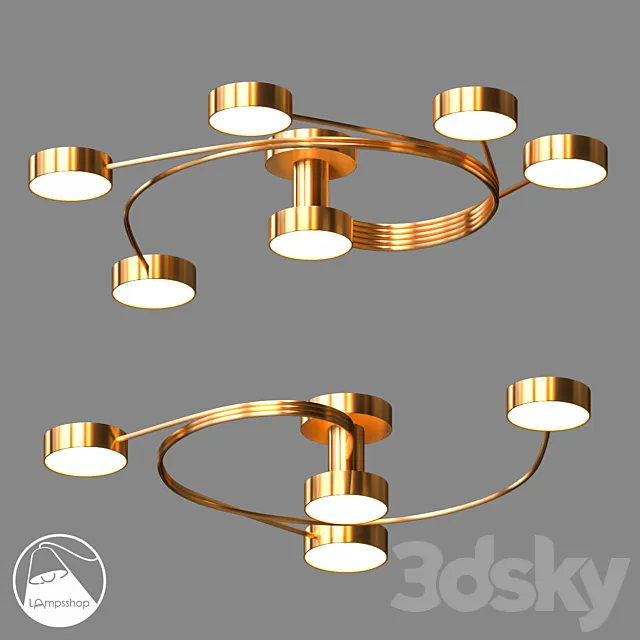 LampsShop.com PL3121 Ceiling Lamp Helix 3D Model