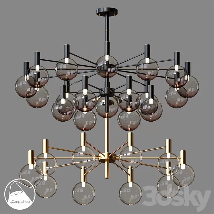 LampsShop.ru L1405a Chandelier Gamma 3D Model