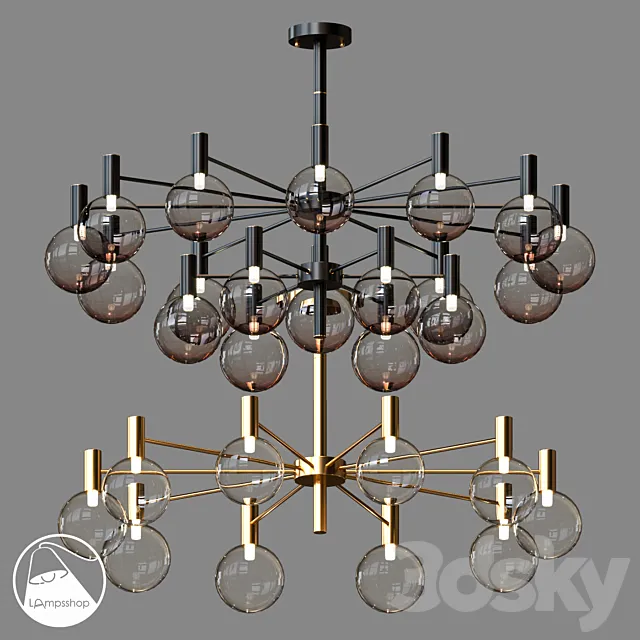 LampsShop.ru L1405a Chandelier Gamma 3DModel