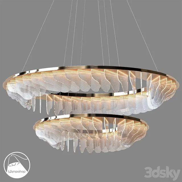 LampsShop.ru L1449a Chandelier Sawyer 3D Model