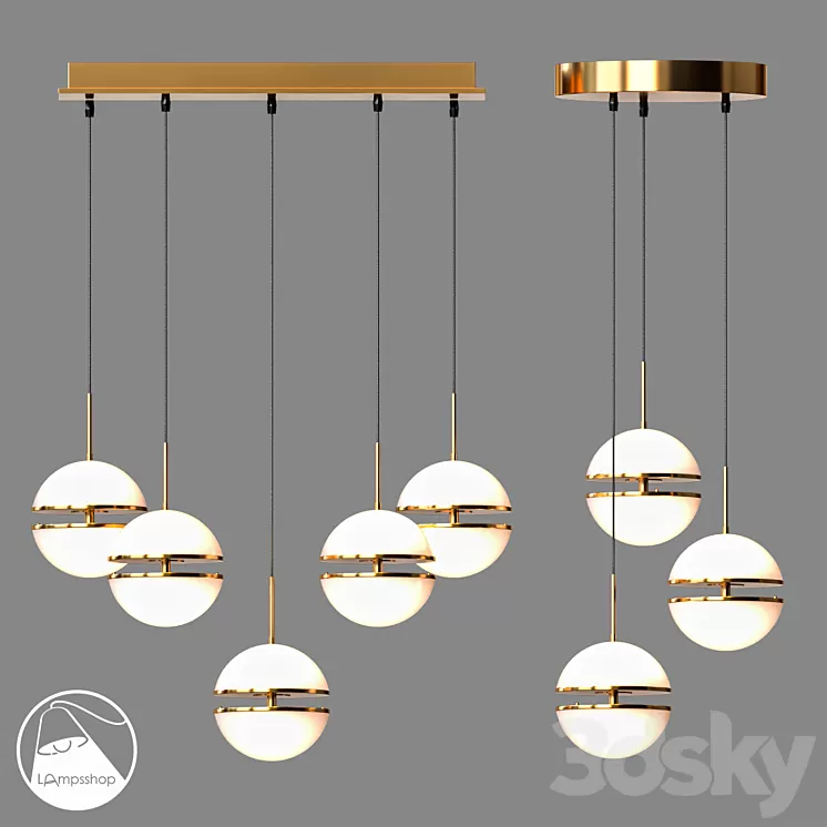 LampsShop.ru PDL2310a Pendant CRESCENT B 3D Model