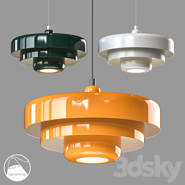 LampsShop.ru PDL2525 Pendant Foltot 3D Model