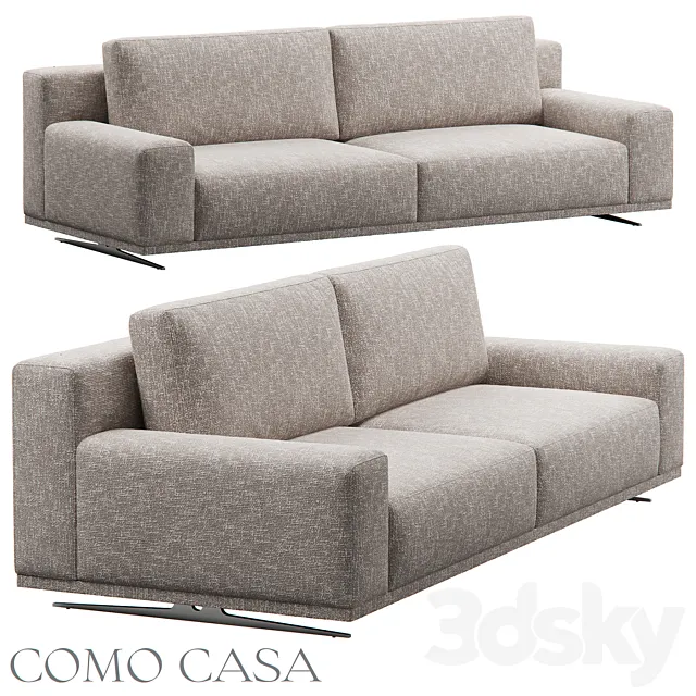 Lana 2 sections sofa from Como Casa 3D Model