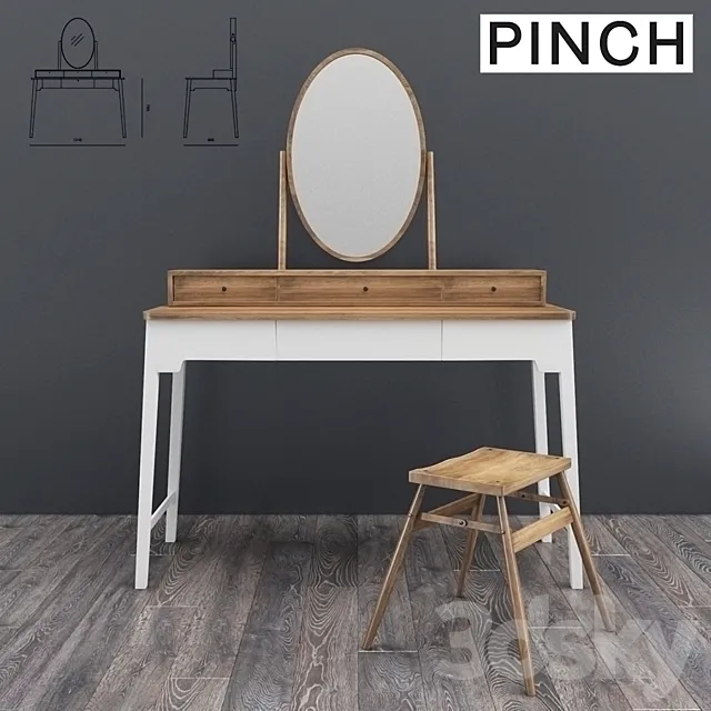 Lana dressing table 3DModel