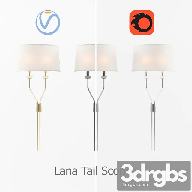 Lana Tail Sconce Circa Ligting 3D Model Free